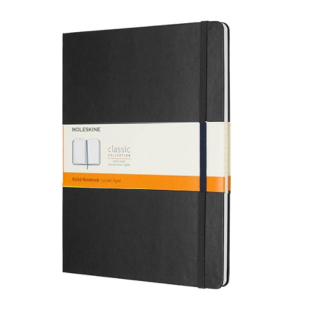 Moleskine Extra Large Ruled Hardcover Notebook Black